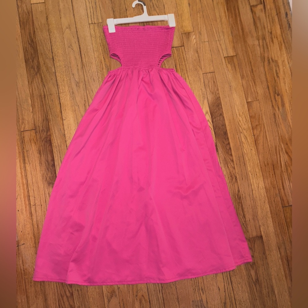 Fore Pink Side Cutout Maxi Dress - medium